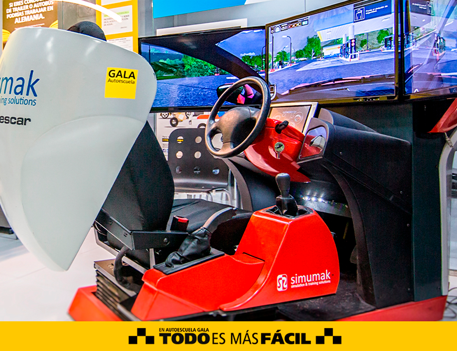 Simulador de conducción en Madrid - Autoescuela Gala