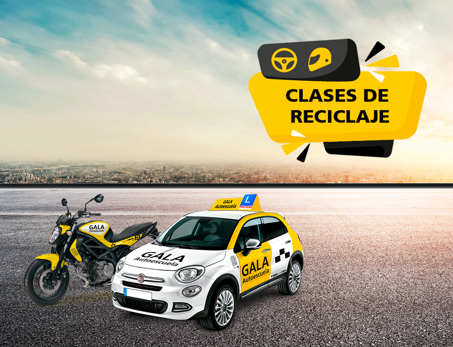 Clases-reciclaje-moto-coche-autoescuela-gala
