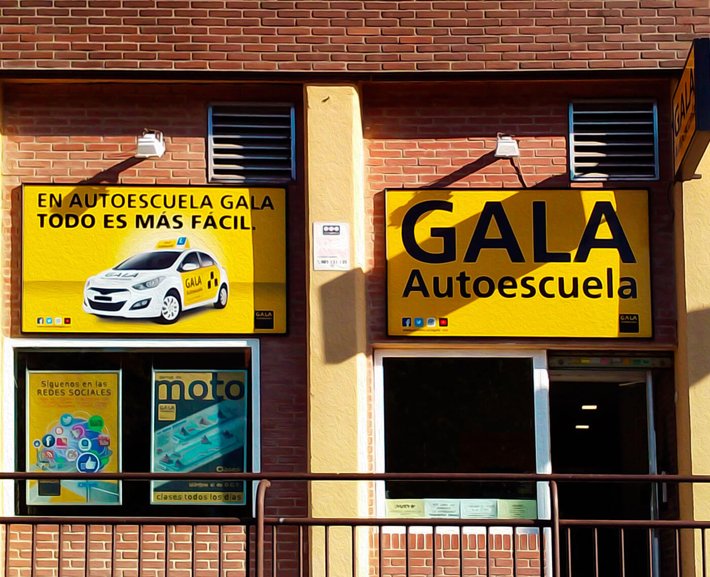 Fachada-Viñuelas-Autoescuela-Gala