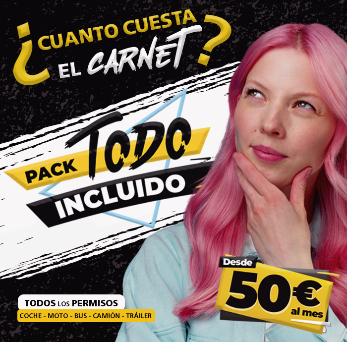 Pack Todo Incluido - Cuanto Cuesta el Carnet de Conducir